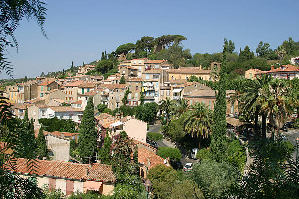istock Bormes les mimosas, typical provencal village 173804102
