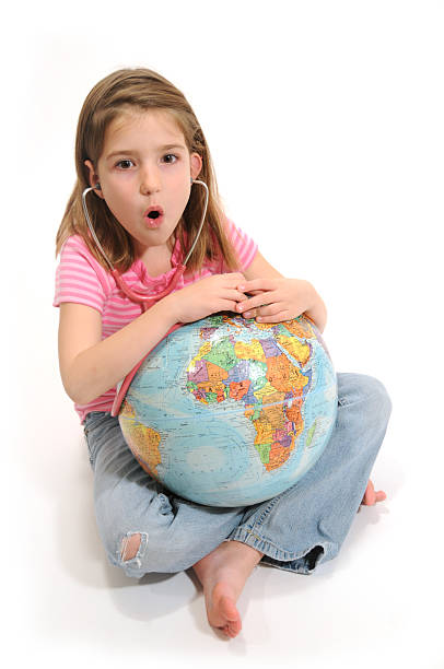 Checking the Earth's vitals stock photo