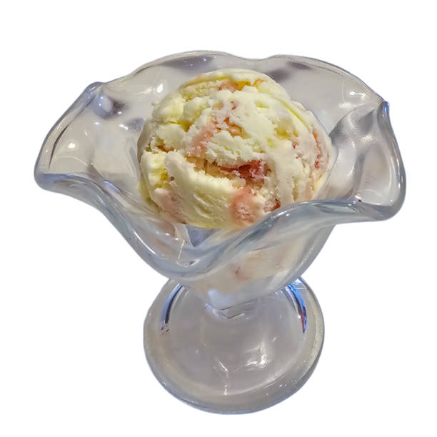istock Isolated Ice cream in a glass cup on white background. 1738072857