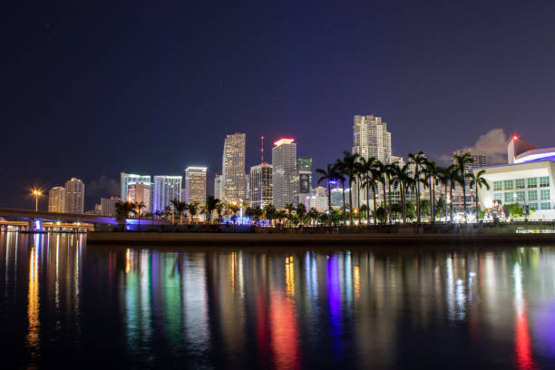 istock Downtown, Miami, Florida, skyline at night 1738098924