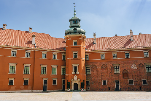 Warsaw, Poland - July 16, 2023. The Royal Castle, Old Town Warsaw, Poland