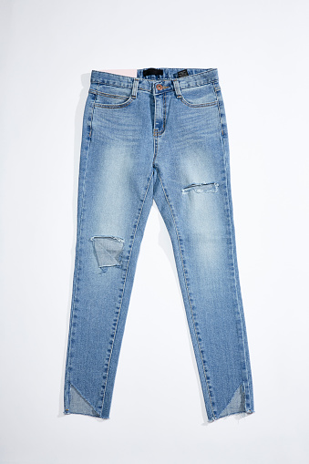 jeans with a white background