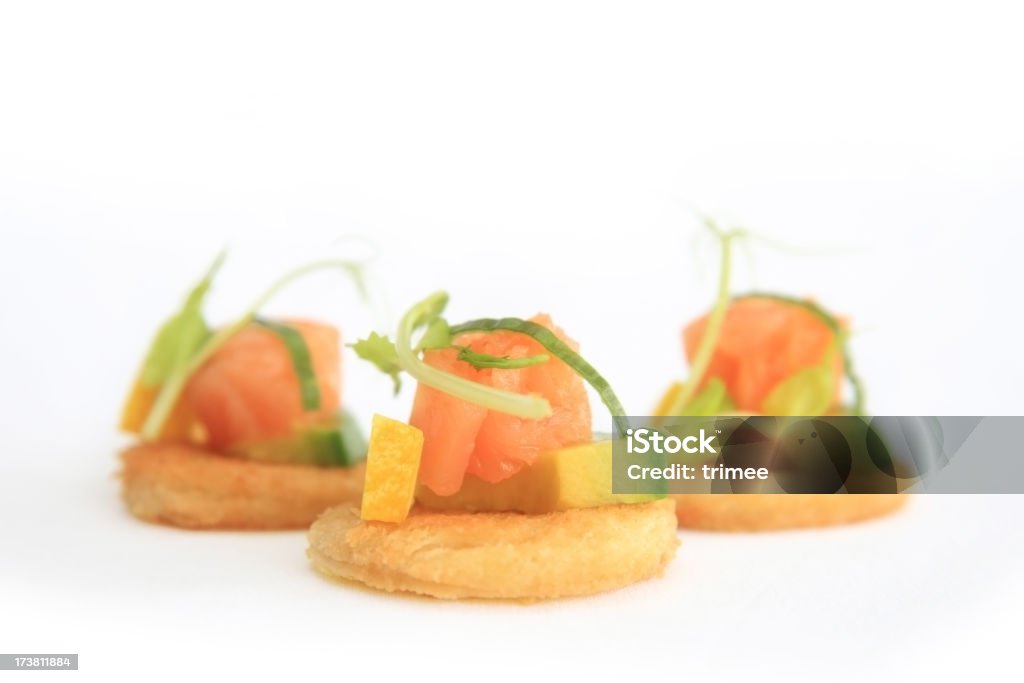 Lachs-Appetithäppchen - Lizenzfrei Fische und Meeresfrüchte Stock-Foto