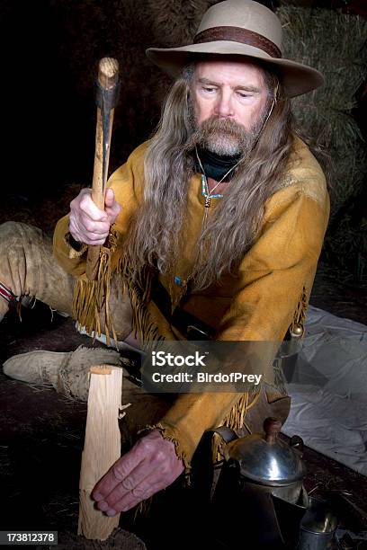 Mountain Man Stockfoto und mehr Bilder von Langes Haar - Langes Haar, Leder, Männer