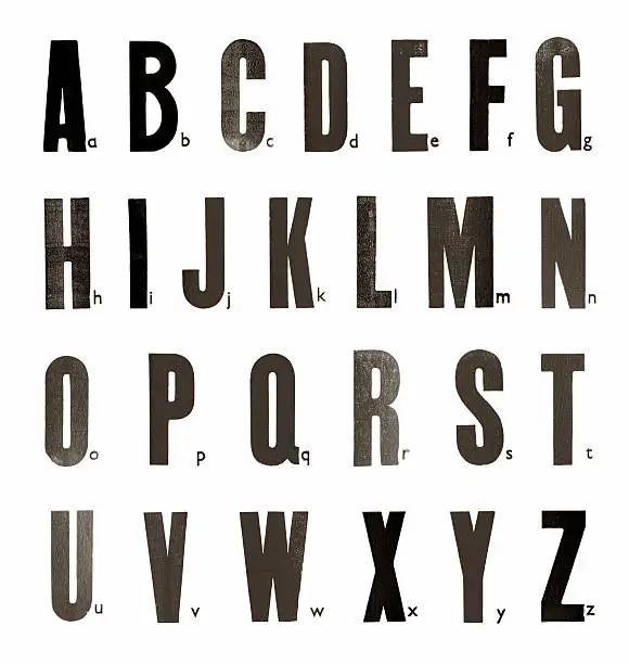 Stamped Alphabet
