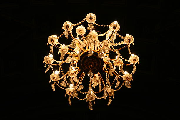 chandelier stock photo