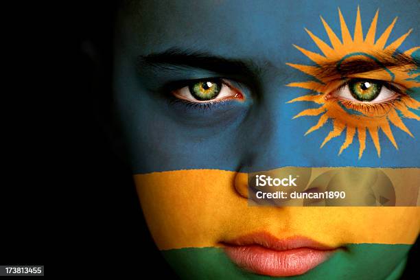 Rwanda Flag Boy Stock Photo - Download Image Now - Rwanda, Flag, People