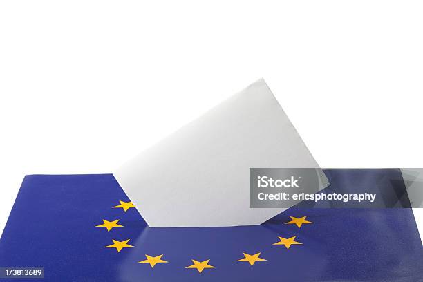 Vacío Votación En Papeletas De Foto de stock y más banco de imágenes de Azul - Azul, Bandera de la Comunidad Europea, Billete de admisión