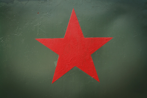 Soviet Red Star Painted on Military Vehicle. SEE other photos in my Army lightbox: