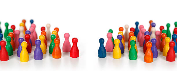 Two groups Board game pieces two groups stock pictures, royalty-free photos & images