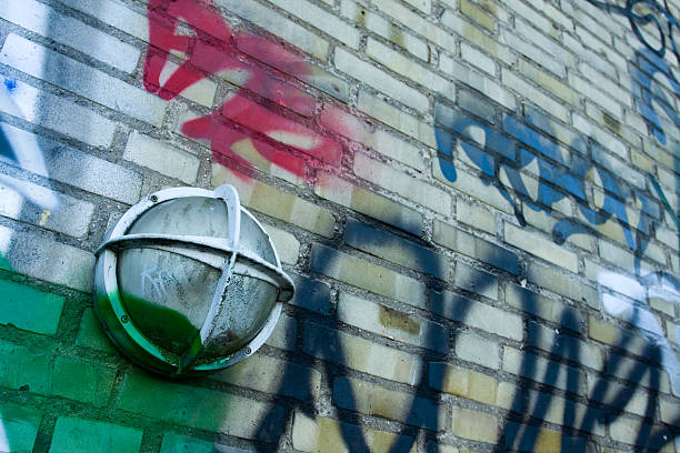 istock Street Lamp painted with Graffiti 173813954