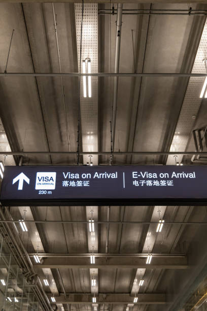 istock Visa on arrival sing at airport 1738146312