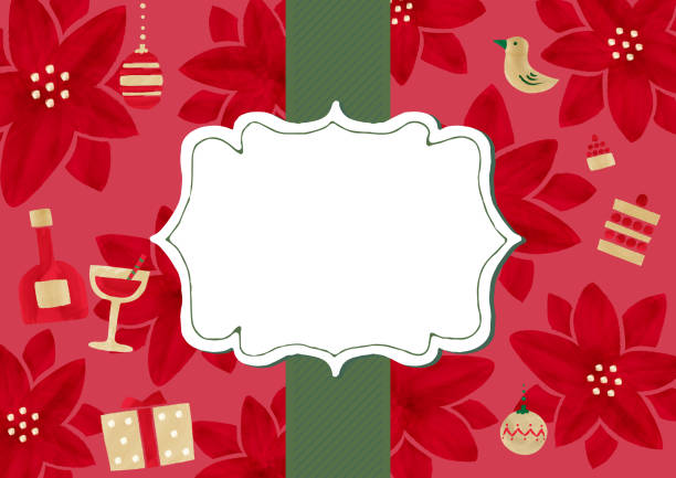 aquarell weihnachtsvorlage hintergründe webgrafiken - sale holiday christmas ornament red stock-grafiken, -clipart, -cartoons und -symbole