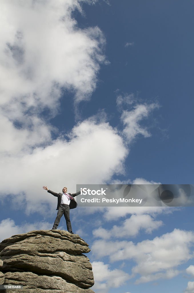 Stać na Top of the Rock - Zbiór zdjęć royalty-free (Na wierzchu)