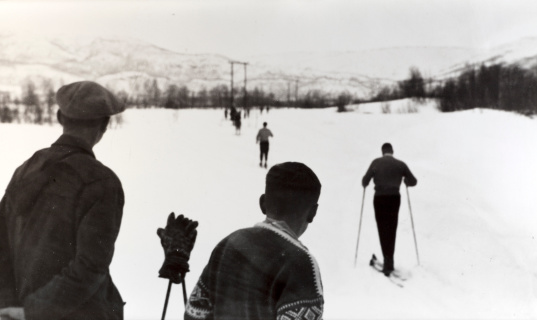 Skiing Norway 1950's