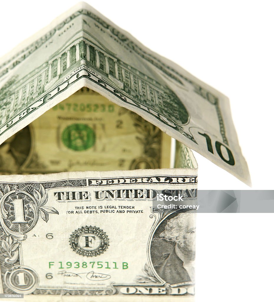 Casa di dollaro - Foto stock royalty-free di Guadagnare soldi