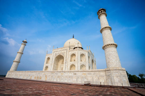 istock White domes and white towers under blue sky and white clouds. 1738168179