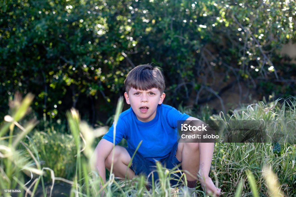 Junge in der Natur - Lizenzfrei Bewegung Stock-Foto