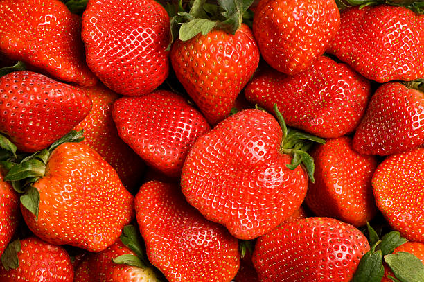istock Ripe red fresh strawberries as a food background 173817350