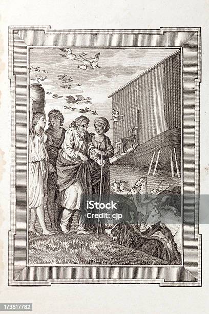 Noahs Ковчег — стоковая векторная графика и другие изображения на тему Noah - Religious Figure - Noah - Religious Figure, Ковчег, XVIII век