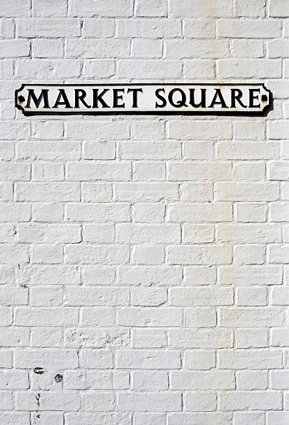 istock Market Square sign with copy space 173817861