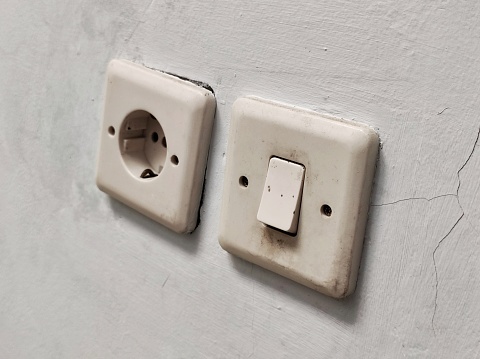wall socket on the house