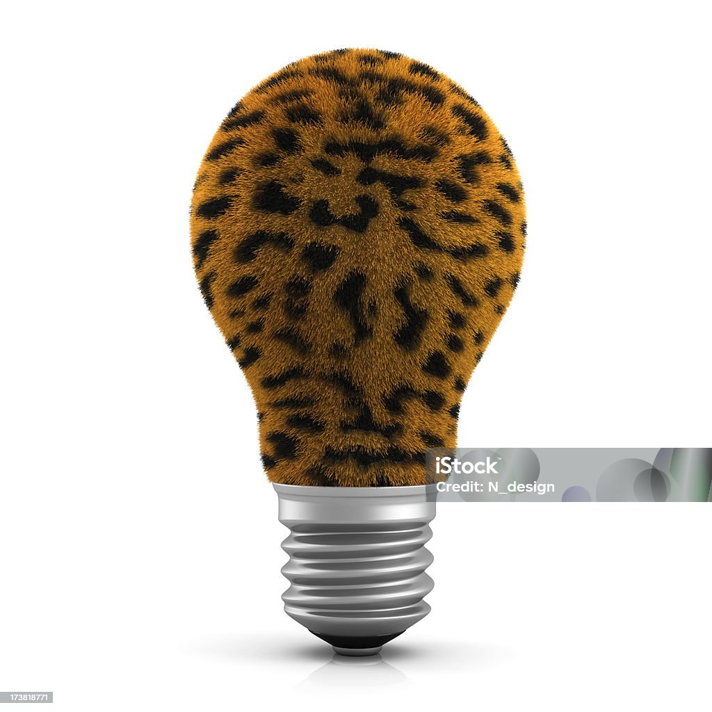 Bombilla de piel de leopardo - Foto de stock de Animal libre de derechos