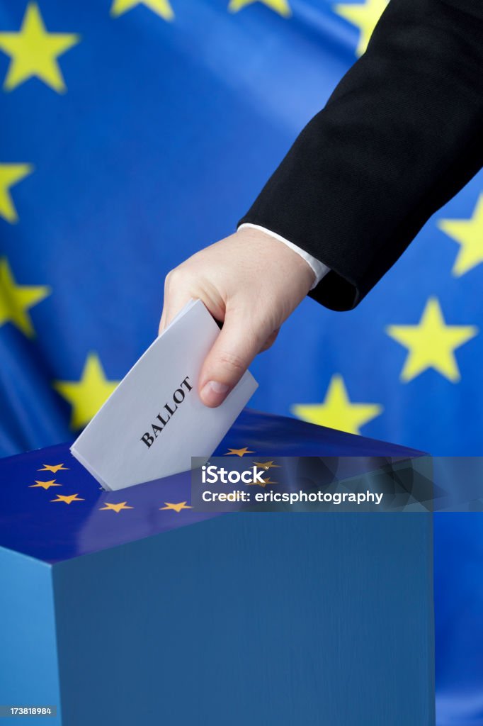 in EU-Abstimmungen - Lizenzfrei Blau Stock-Foto