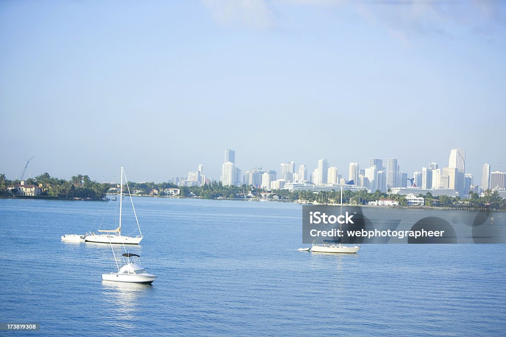 El centro de la ciudad de Miami - Foto de stock de Agua libre de derechos