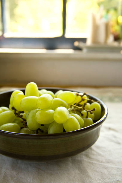 A photo of Shine Muscat that looks delicious. Image of autumn taste.