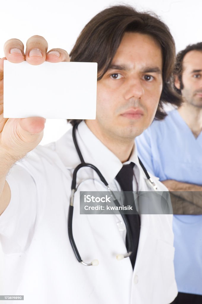 Medico e carta vuota - Foto stock royalty-free di Accudire