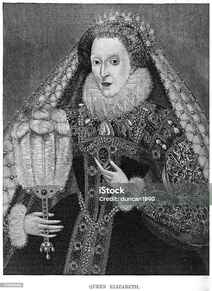 Rainha Elizabeth I da Inglaterra - Ilustração de Rainha Elizabeth I da Inglaterra royalty-free