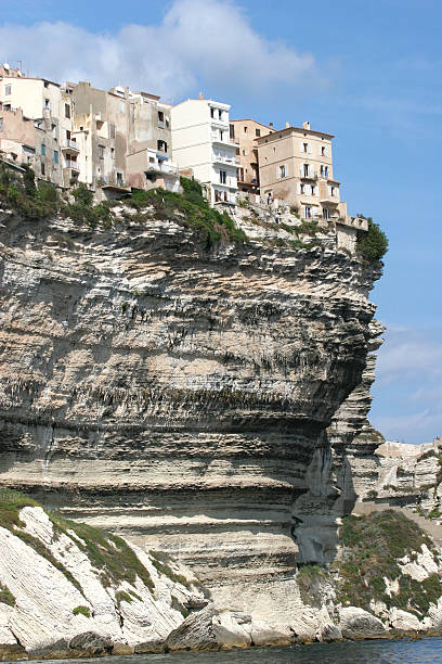 Bonifacio -living on the edge! stock photo