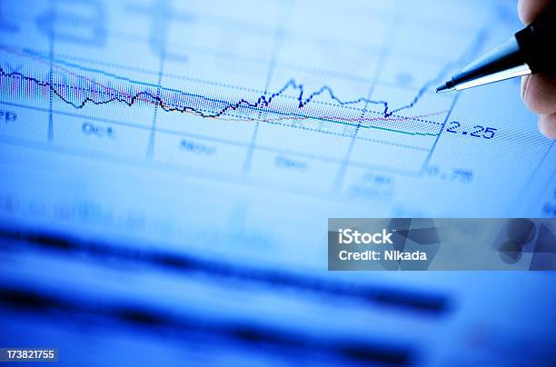 Wykres Analizy - zdjęcia stockowe i więcej obrazów Inwestycja - Inwestycja, Makrofotografia, Poruszać się w dół