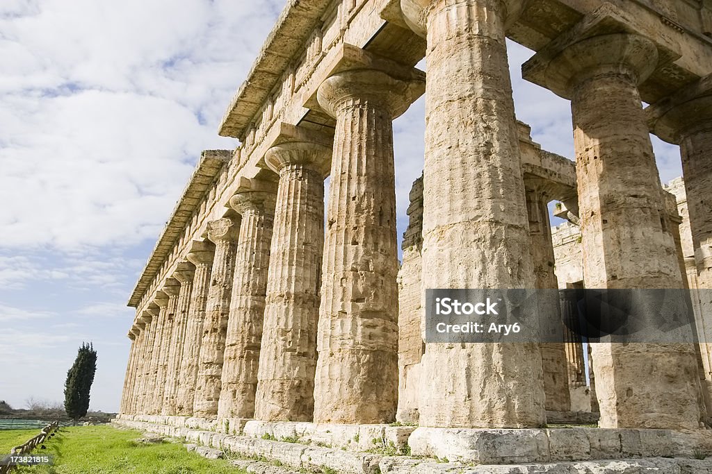 ポセイドン寺院（Paestum 、イタリア） - イタリアのロイヤリティフリーストック�フォト