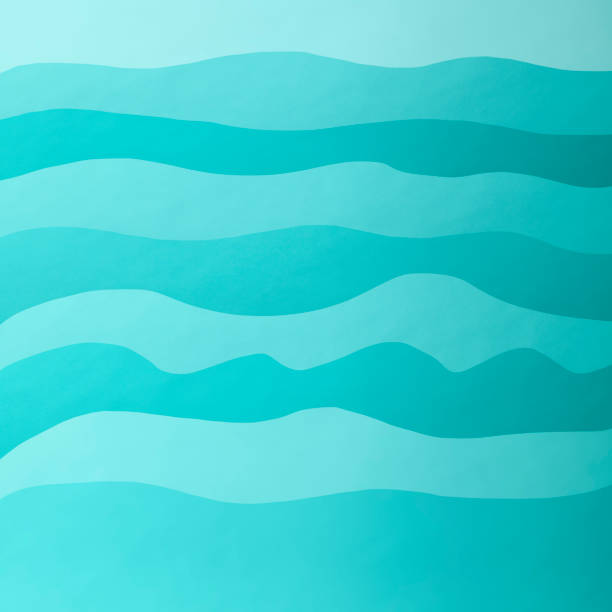 istock Sea with high waves made by paper 1738231196
