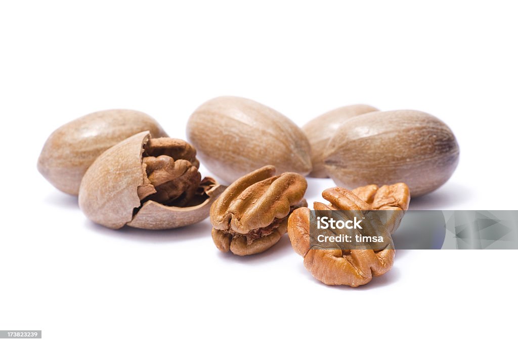 Nozes Pecans em suas Conchas - Royalty-free Noz Pecan Foto de stock