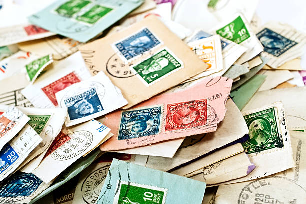 istock Stamps in a pile. 173823858