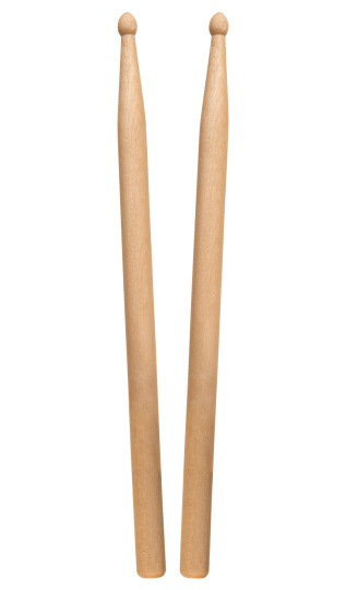 drumsticks on white background