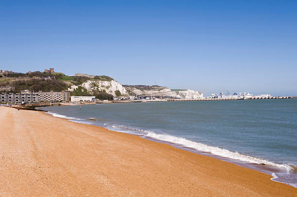 istock Beach and harbour at Dover, Kent, UK 173824164
