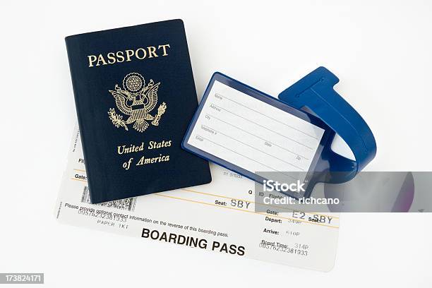 Artículos De Foto de stock y más banco de imágenes de Etiqueta de equipaje - Etiqueta de equipaje, Billete de admisión, Pasaporte