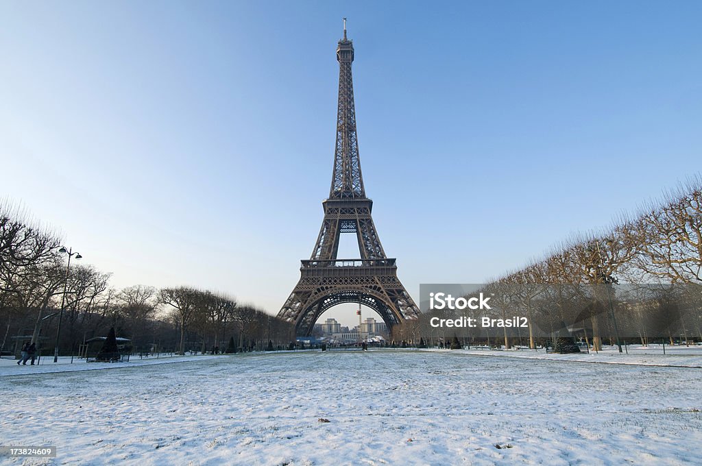 Torre Eiffel - Royalty-free Inverno Foto de stock