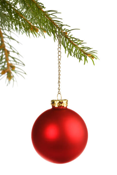 istock Christmas ball on spruce branch 173824704