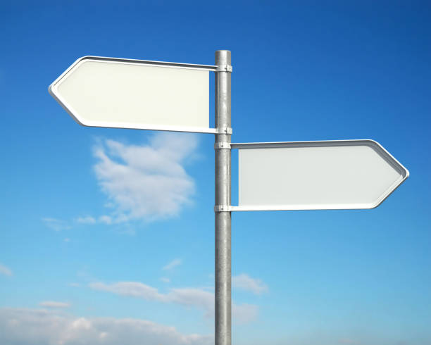 istock Hi-Res Blank Road Sign 173825070