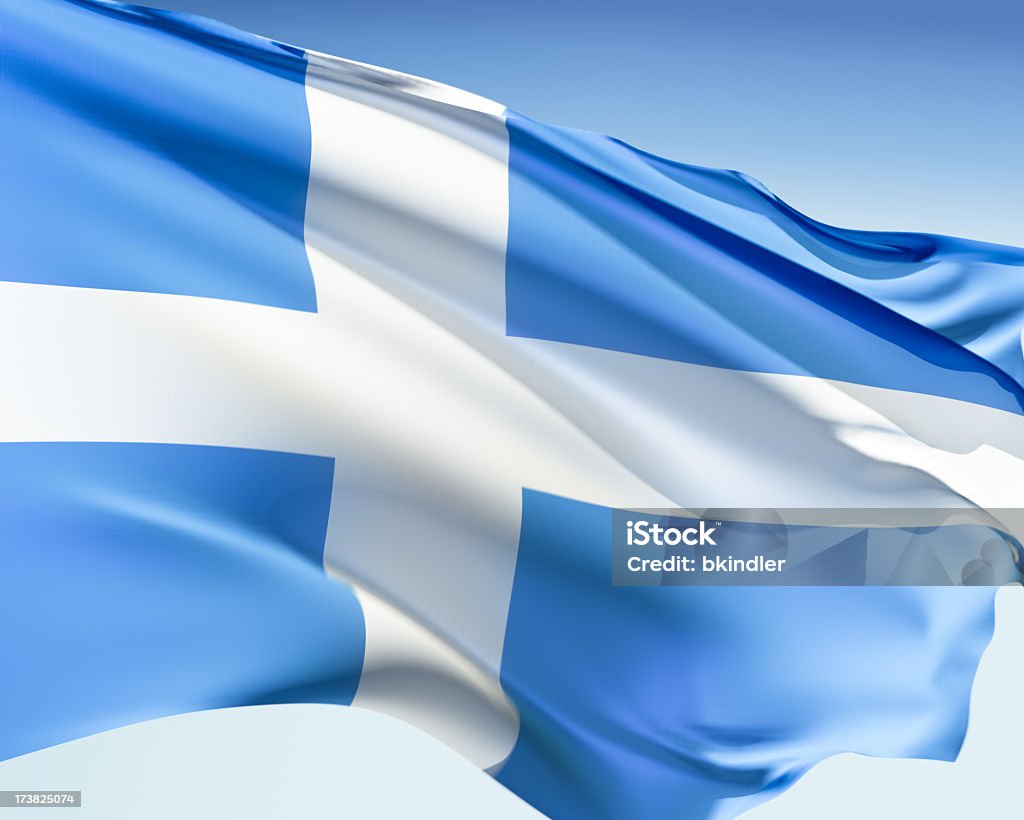 Flagge von Shetland - Lizenzfrei Blau Stock-Foto