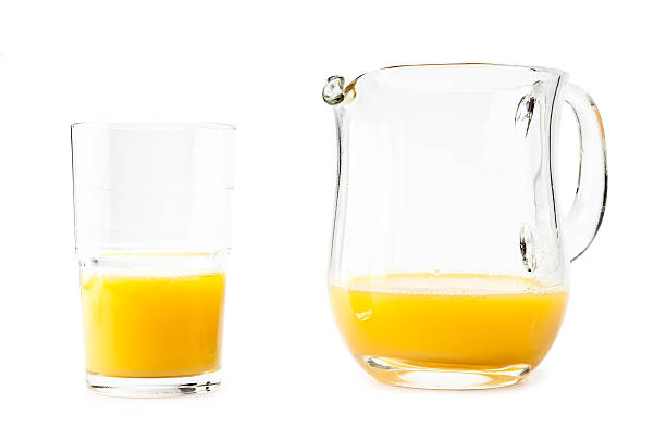 suco de laranja - juice carafe glass decanter - fotografias e filmes do acervo