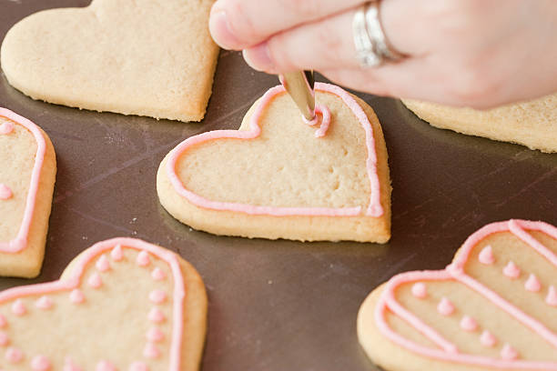 Valentine's Day Cookies stock photo