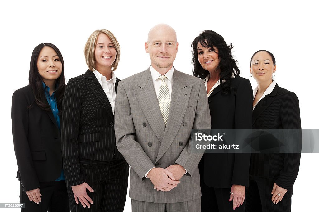 多文化的な多様なビジネスチーム 5 つの男性のビジネスウェア大人の女性 - 25-29歳のロイヤリティフリーストックフォト