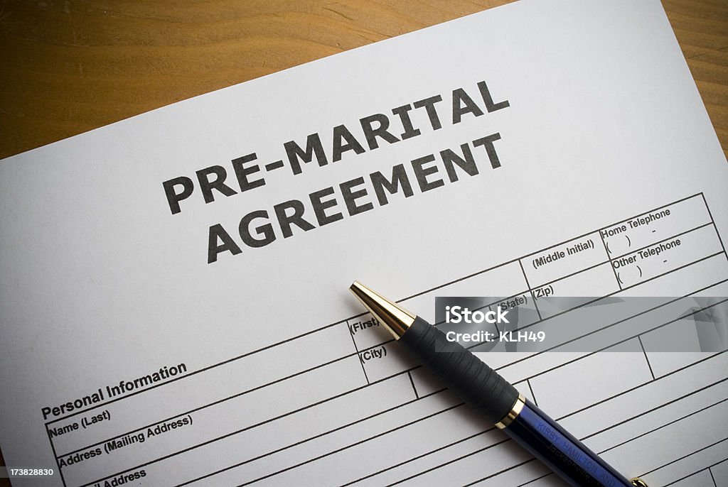 予備 marital 契約 - 離婚のロイヤリティフリーストックフォト