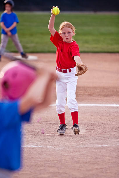 istock Little Girl Playing Softball 173829400